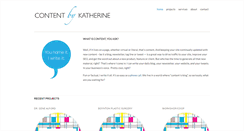Desktop Screenshot of contentbykatherine.com